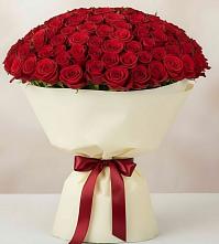 Букет 101 Красная роза Милано в Малышево