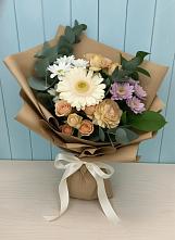 Букет цветов из:  Герберы и Хризантемы в Малышево