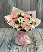 Букет цветов из:  Гвоздики, Розы и Хризантемы #REPLACE_PRED# Малышево