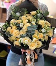 Букет цветов из:  Розы и Лизиантусы #REPLACE_PRED# Малышево