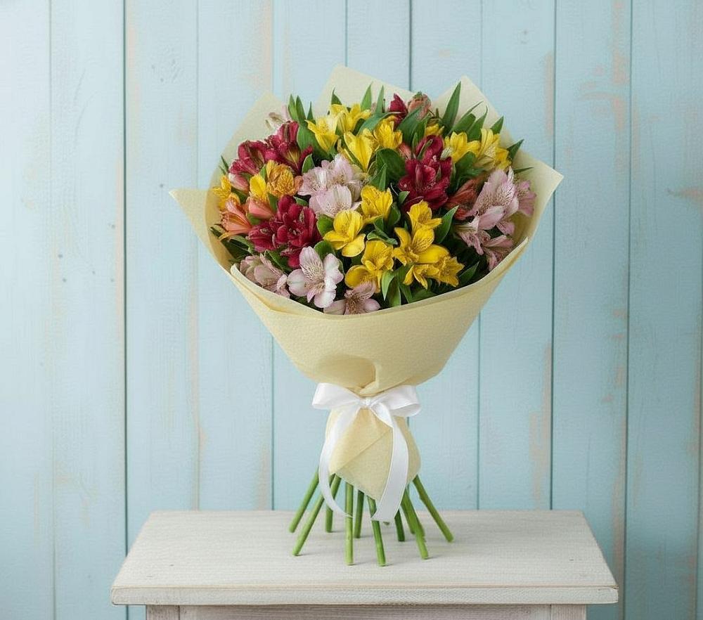 Букет цветов из: Альстромерии в Малышево