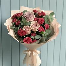 Букет цветов из:  Гвоздики и Розы #REPLACE_PRED# Малышево